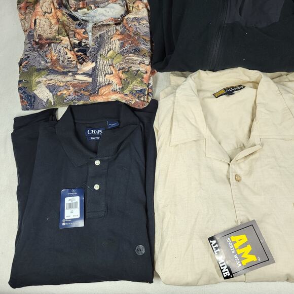 Vintage Mens Shirts Lot 2XL Button Up Casual Y2k Ben Sherman Zoo York Chaps Camo - Picture 2 of 16